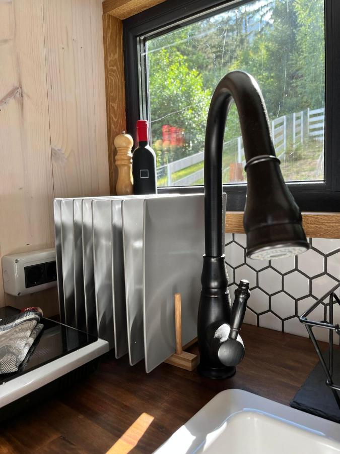 فيلا Bramble Tiny House Zărneşti المظهر الخارجي الصورة